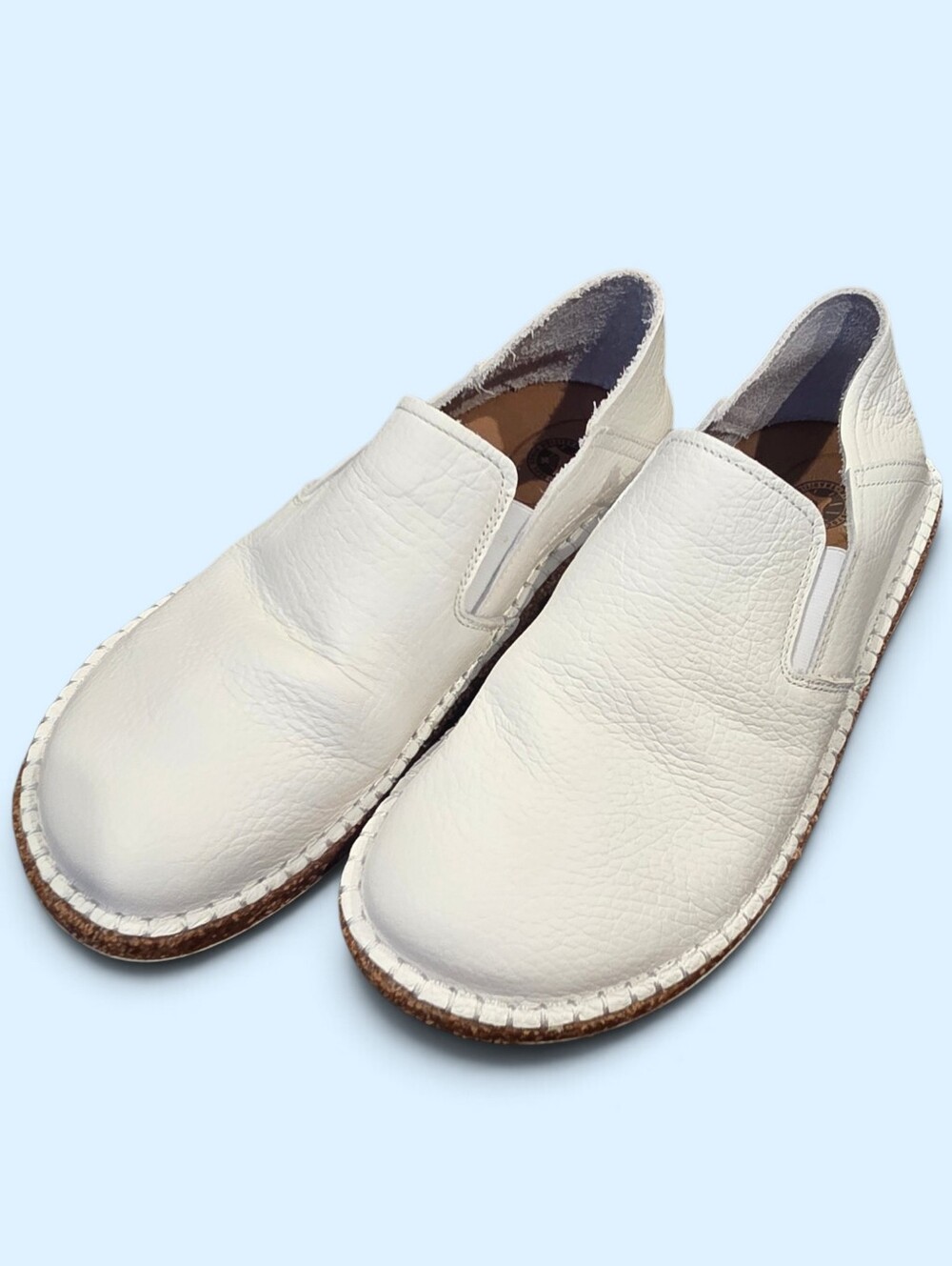 Birkenstock Callen Leather Slip-on Comfort Shoe in White sz 38